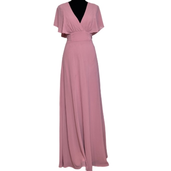 Lulus Pink Blush Short‎ Sleeve Maxi Dress Size Small - Picture 1 of 11